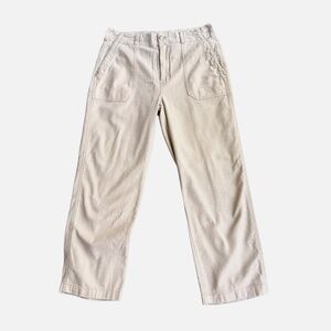 Faherty Stretch Surplus Pant Safari Cargo Pockets Tan Khaki Women's Size 31